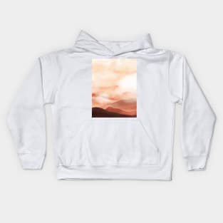 Watercolor Mountains 3 Kids Hoodie